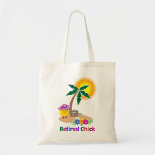 Tote Bag Chick retraité sur l'île tropicale