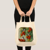 Tote Bag Chickadee Birds Apple Harvest (Devant (produit))