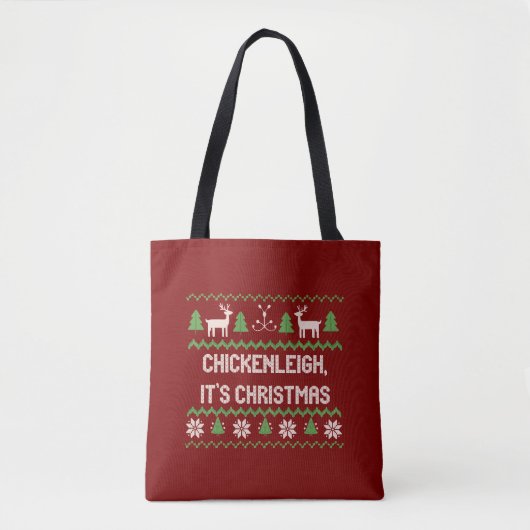 Tote Bag Chickenleigh Son Noël Noël Noël Noël Noël Noël Git (Devant)