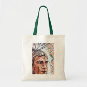 Tote Bag Chieftan ancien et motif fractal (Devant)
