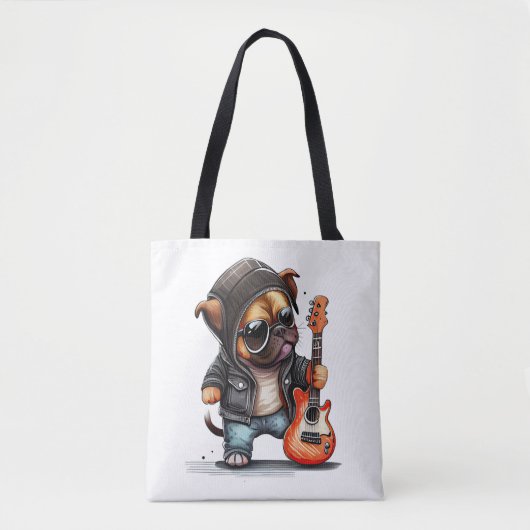 Tote Bag Chien à bascule (trois) (Devant)