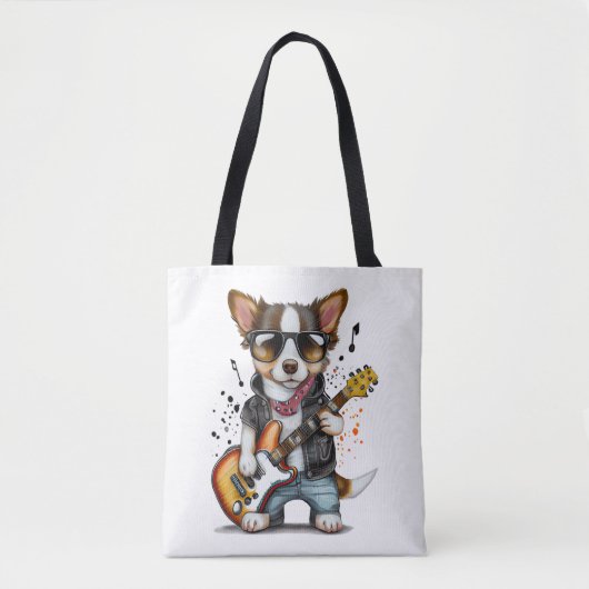 Tote Bag Chien à bascule (un) (Devant)