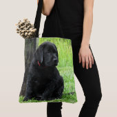 Tote Bag Chien à chiot noir du Labrador (De près)