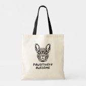 Tote Bag Chien à tête blanche (Dos)