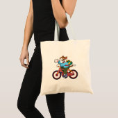 Tote Bag Chien à vélo (Devant (produit))
