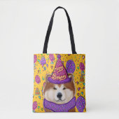 TOTE BAG CHIEN AKITA (Devant)