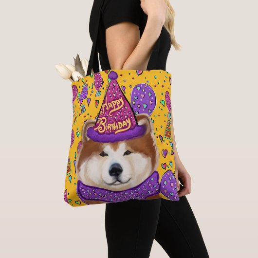 TOTE BAG CHIEN AKITA (De près)
