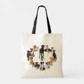 Tote Bag Chien amusant race Animaux de compagnie chien (Dos)