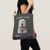 Tote Bag Chien Animaux de compagnie niveau mignon adorable  (De près)