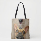 Tote Bag Chien Au Vin, Chien de taule français (Devant)