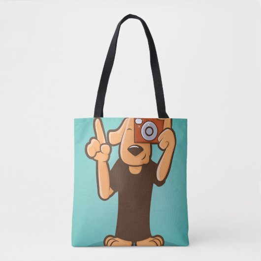 Tote Bag Chien Avec Caméra (Devant)
