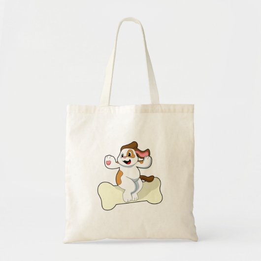 Tote Bag Chien avec os (Devant)