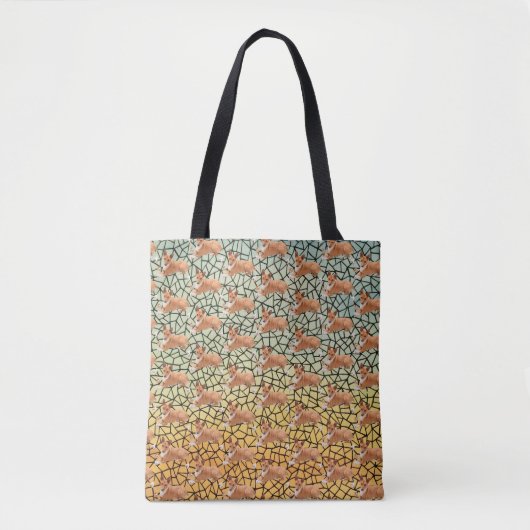Tote Bag Chien Basenji élégant (Devant)