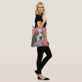 Tote Bag CHIEN BEAGLE Brown ET BLANC (Sur le modèle)