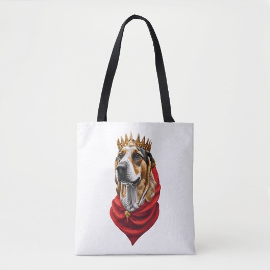 Tote Bag Chien beagle dans une couronne (Devant)