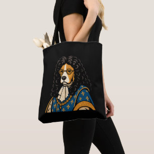 Tote Bag Chien Beagle royal Sa Majesté la bouffée