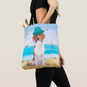 Tote Bag Chien beagle Sur La Plage (De près)