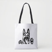 Tote Bag chien berger allemand (Devant)