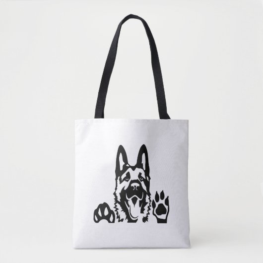 Tote Bag chien berger allemand (Devant)
