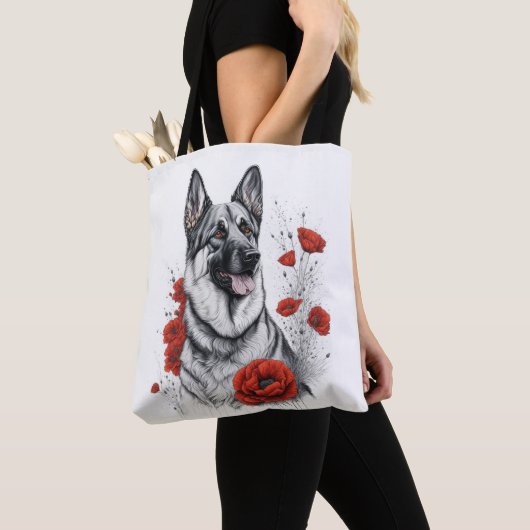 Tote Bag Chien berger allemand (De près)
