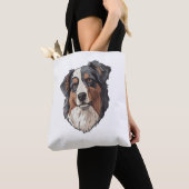 Tote Bag Chien berger australien (De près)