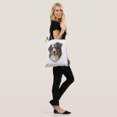 Tote Bag Chien berger australien (Sur le modèle)