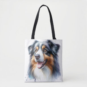 Tote Bag Chien berger australien de trois couleurs