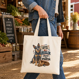 Tote Bag Chien Bouvier Australien Drôle Blue Heeler