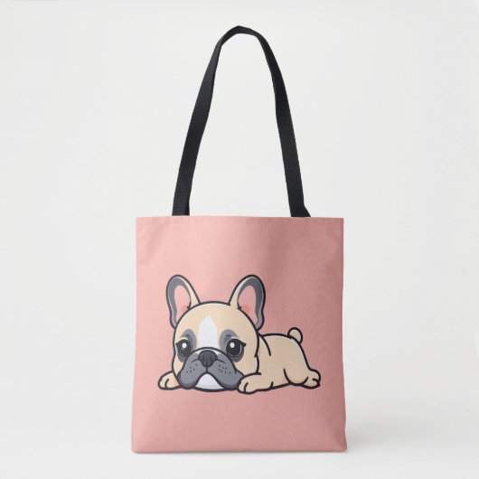 Tote Bag chien carlin (Devant)