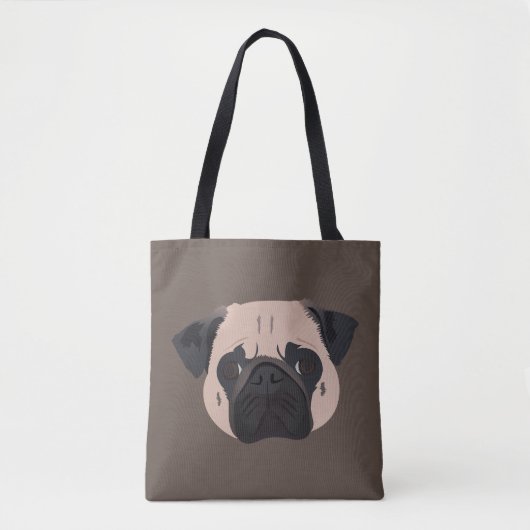 Tote Bag Chien carlin (Devant)