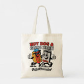Tote Bag Chien chaud et bière froide (Dos)