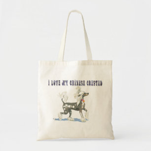 Tote Bag Chien chinois cri Prancing Grey