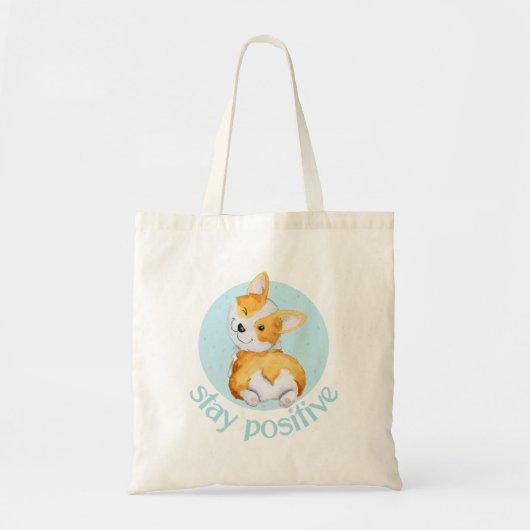 Tote Bag Chien chiot Corgi mignon (Devant)
