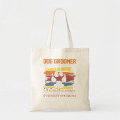 Tote Bag Chien Cool Groomer Chien Rétro Funny Chien Groomer (Devant)