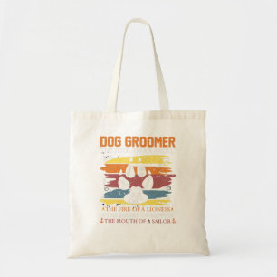Tote Bag Chien Cool Groomer Chien Rétro Funny Chien Groomer