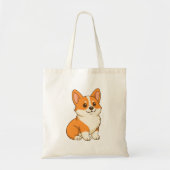 Tote Bag Chien Corgi Mignon (Devant)
