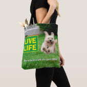 Tote Bag Chien Courant Dans Le Jardin (De près)