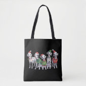 Tote Bag Chien Dalmatien Noël Amant Noël Maman Chien Maman (Devant)