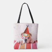 Tote Bag Chien d'anniversaire (Dos)