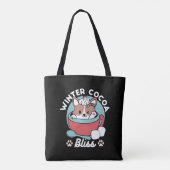 Tote Bag Chien dans la Mug Festive pour Vibes de vacances - (Dos)