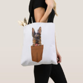 Tote Bag Chien dans Pocket Funny Chien pour Amoureux de les (De près)