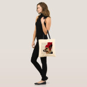 Tote Bag Chien dans Ski Sweat 2 (Devant (modèle))