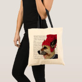 Tote Bag Chien dans Ski Sweat 2 (Devant (produit))