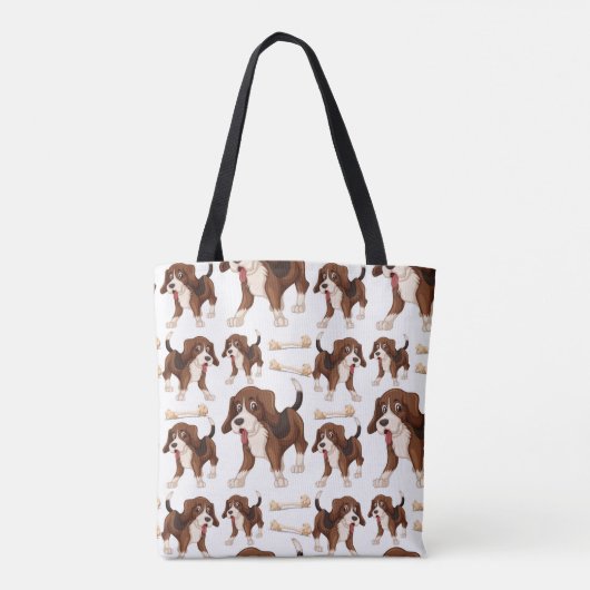 Tote Bag Chien de beagle (Dos)