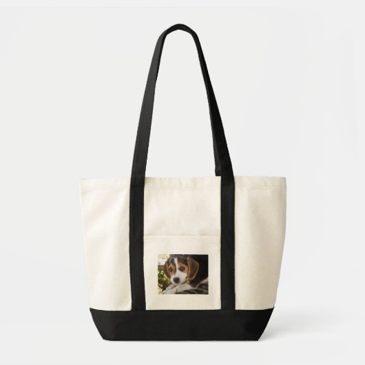Tote Bag Chien de bébé de beagle (Devant)