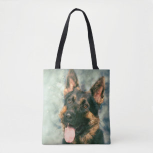 Tote Bag Chien de berger allemand - portrait de GSD