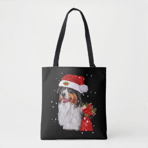 Tote Bag Chien de Berger Australien Noël