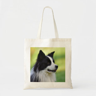 Tote Bag Chien de berger border collie noir et blanc