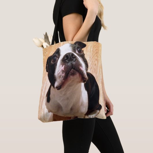 Tote Bag Chien de Boston Terrier (De près)