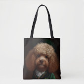 Tote Bag Chien de caniche en tenue de jour St. Patrick (Devant)